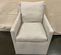 Open Box: Carder Upholstered Dining Armchair - Cream