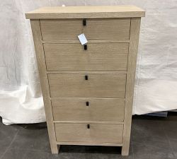 Open Box: Modern Farmhouse 5-Drawer Tall Dresser (31") - Fog