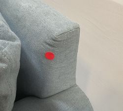 Open Box: York Roll Arm Right Sofa - Performance Rustic Linen Chambray