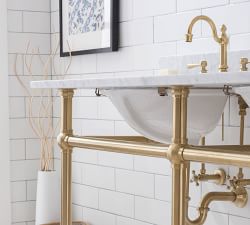 Aveline 60-72" Marble Top Double Sink Vanity