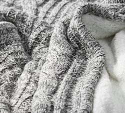 Cozy Cable Knit Throw