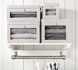 Drop Front Closet Bins