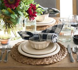 Dalton Check Cotton/Linen Napkins - Set of 4