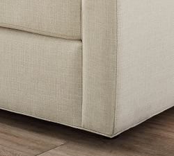 Sanford Roll Arm Reversible Chaise Sectional (77"&ndash;90")