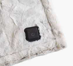 Beautyrest® Heated Faux Fur Wrap