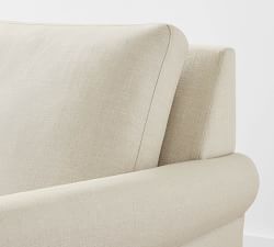 Sanford Roll Arm Reversible Chaise Sectional (77"&ndash;90")