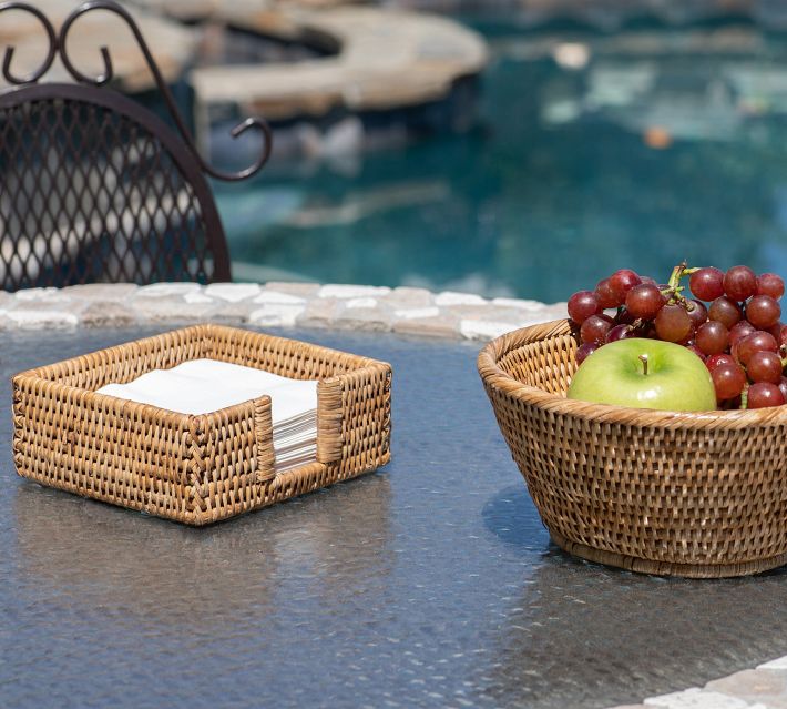 Tava Handwoven Luncheon Napkin Holder, 6