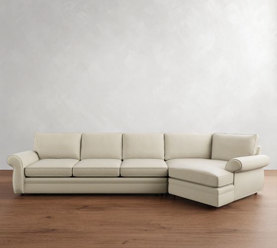 Pearce Roll Arm Cuddle Chaise Sectional (143"-173") by Pottery Barn