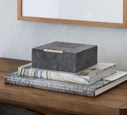 Avalon Medium Suede Jewelry Box