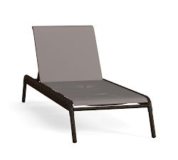Torrey Wicker Stackable Outdoor Single Chaise Lounge, Set of 2