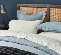 Belgian Flax Linen Pinstripe Sheet Set