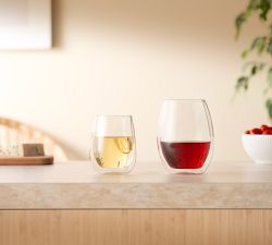Bodum Skal Double Wall Chardonnay Stemless Glass - Set of 2