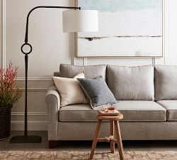 Easton Forged-Iron Sectional Floor Lamp (72")