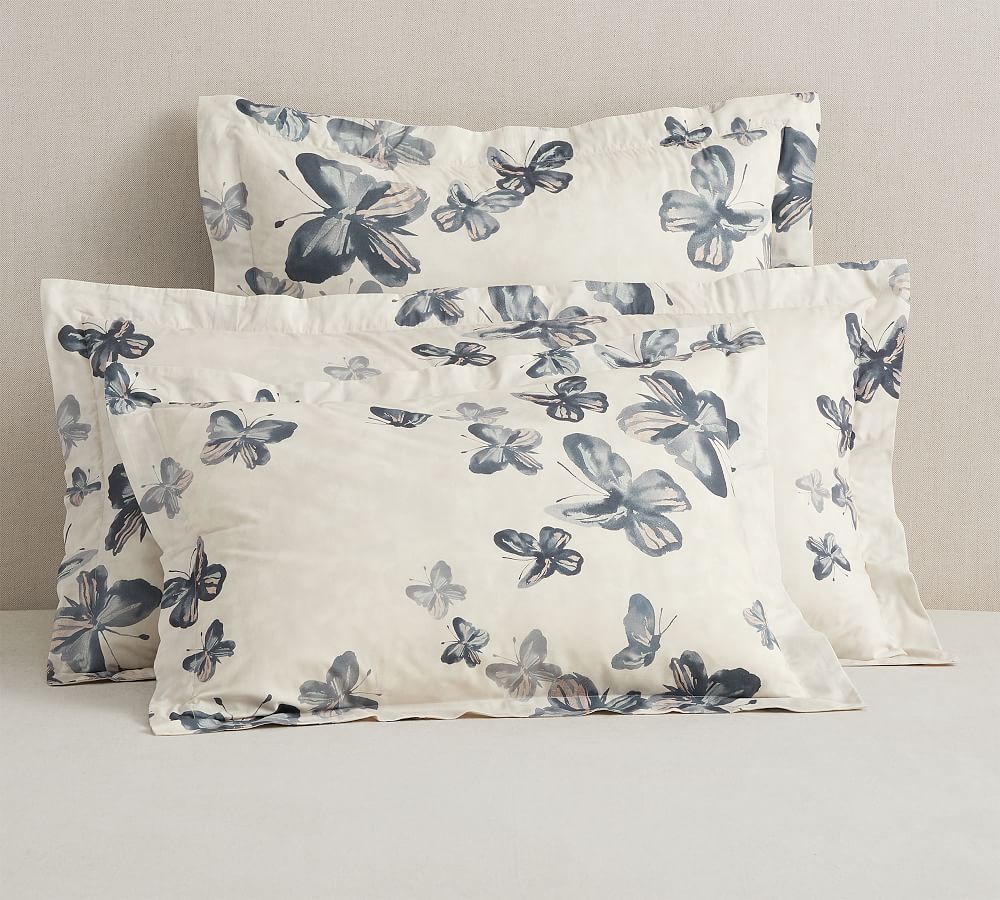 Butterfly Kisses Organic Percale Sham by Pottery Barn