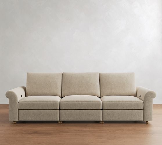 Westwood Roll Arm Power Reclining Sofa (84"-116") by Pottery Barn