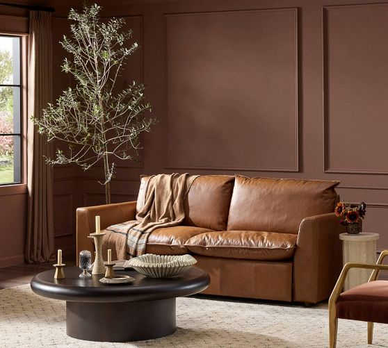 Clifton 2-Piece Leather Power Reclining Sectional by Pottery Barn