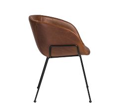 Lee Faux Leather Dining Armchair, Set of 2
