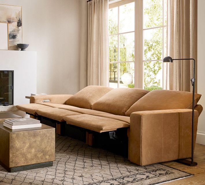 Larkspur Leather Power Reclining Sofa (81
