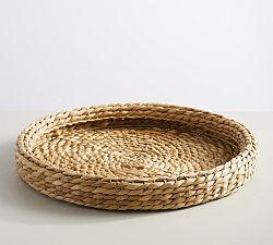 Open Box: Handwoven Seagrass Round Tray (23" Diam.)