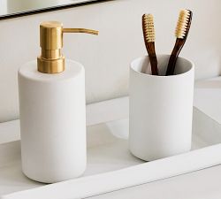 Mason Glazed Stoneware Bathroom Accessories