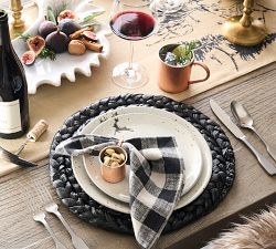 Dalton Check Cotton/Linen Napkins - Set of 4
