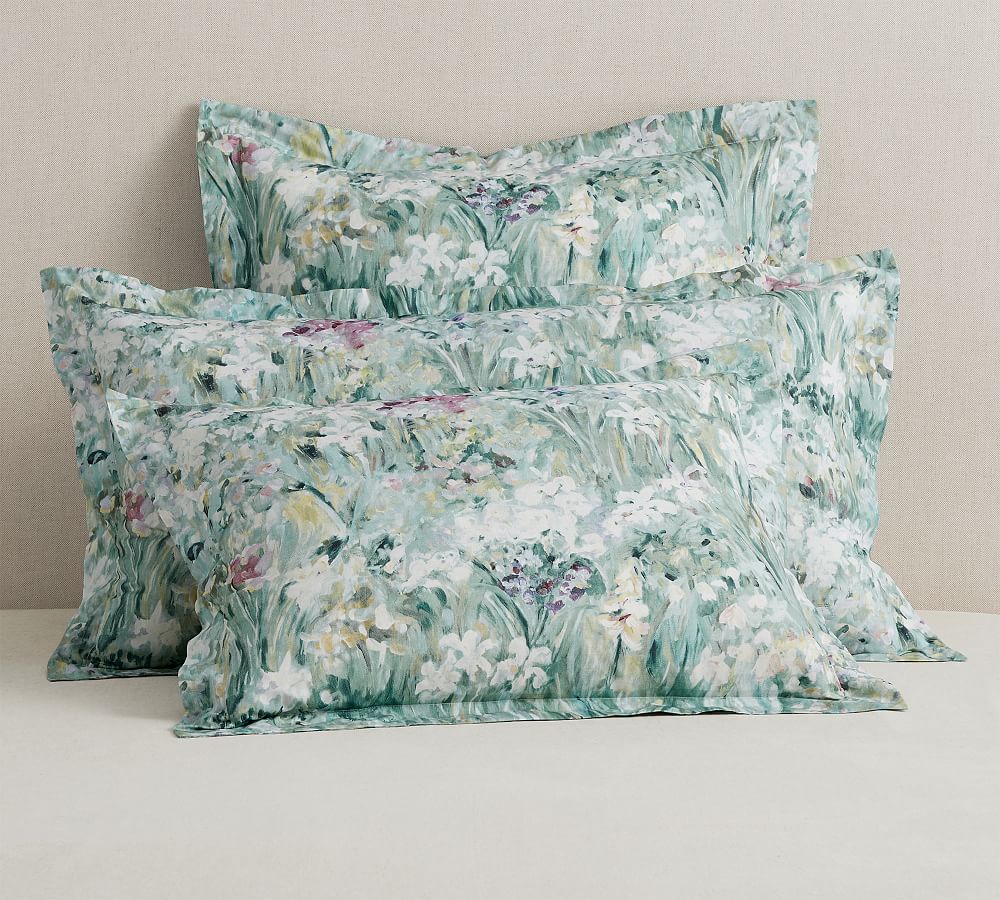 Giverny Fleur Organic Percale Sham by Pottery Barn