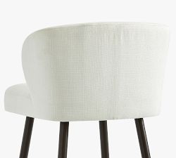 Wingback Upholstered Stool