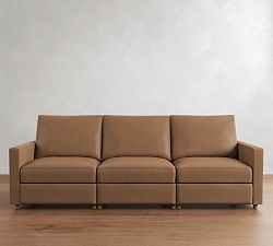 Westwood Slim Arm Leather Power Reclining Sofa (73"&ndash;105")