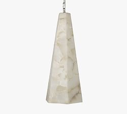 Open Box: Bissell Alabaster Tapered Pendant - White