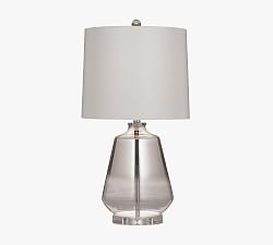 Open Box: Bross Glass Table Lamp - Gray