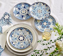 Hanukkah Medallion Stoneware Salad Plates - Set of 4