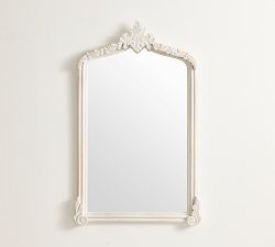 LoveShackFancy Carved Wood Mirror