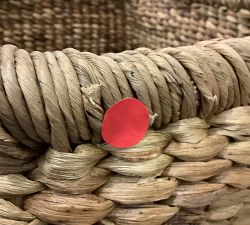Open Box: Beachcomber Handwoven Oversized Rectangular Basket (29"W x 29"H) - Natural