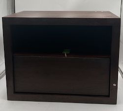 Open Box: Cayman Nightstand without Glass Top (27") - Coffee Bean
