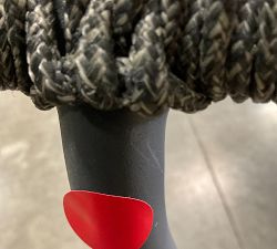 Open Box: Elmore Metal &amp; Rope Outdoor Barstool (30") - Charcoal