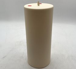 Open Box: Premium Flickering Flameless Outdoor Pillar Candle (6" x 14") - Ivory