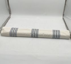Open Box: Riviera Striped Roman Blackout Shade (36"W x 64"L) - Navy
