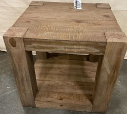 Open Box: Rockport Rectangular Side Table (24") - Cocoa Brown