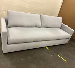 Open Box: Westwood Petite Slim Square Arm Grand Sofa with Bench Cushion - Performance Brushed Heathered Weave Dove