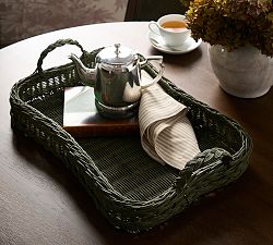 Chris Loves Julia Woven Handled Tray