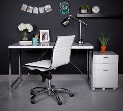 Fowler Armless Swivel Desk Chair