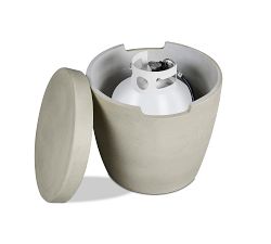 Nerissa Concrete Round Propane Tank Storage Cover (19")