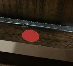 Open Box: Farmhouse 6-Drawer Dresser without Glass Top (66") - Sienna Brown