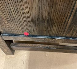 Open Box: Farmhouse 6-Drawer Dresser without Glass Top (66") - Sienna Brown