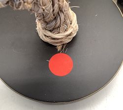 Open Box: Flora Rattan Pendant, Large (23"Diam.) - Whitewashed