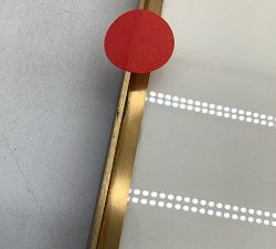 Open Box: Stowe Modern Metal Frame (25"Sq, 8"x10" Opening) - Brass