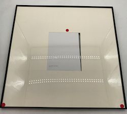 Open Box: Stowe Modern Metal Frames (25"Sq, 8"x10" Opening) - Cream Mat, Black Frame