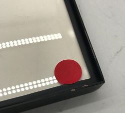Open Box: Stowe Modern Metal Frames (25"Sq, 8"x10" Opening) - Cream Mat, Black Frame