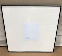 Open Box: Stowe Modern Metal Frames, 25"x25" (8" x 10" Opening) - Black