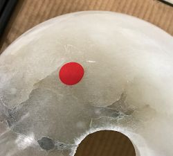 Open Box: Windham Alabaster Dome Pendant (12") - Bronze
